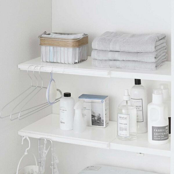 tower 伸縮つっぱり棒用棚板 L タワー ホワイト