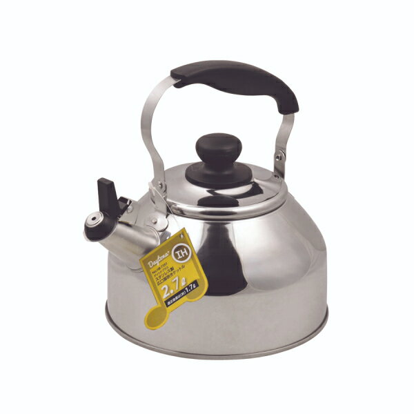 デイトナプラス ステンレス製広口笛吹きケットル2.7L HB-7351