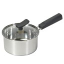 チーノ ステンレス製ガラス蓋付き片手鍋14cm HB-6570