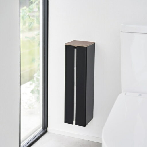 tower 石こうボード壁対応隠せるトイレットペーパーホルダー タワー ブラック tower 石こうボード壁対応隠せるトイレットペーパーホルダー タワー ブラック
