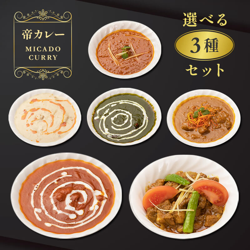 カレー 選べる3種類 インドカレー 高級カレー 美味しい 帝カレー 全10種類 電子レンジ ギフト レトルト 野菜 キーマ ベジタブル チキン バター トマト ほうれん草 チーズ スパイシー ブナ 牛肉 辛口 バレンタイン 食べ比べセット 健康志向 贈り物におすすめ レストランの味