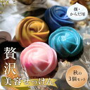 70 Birth Soap 贅沢美容せっけん 秋の3個セット プロテオグリカン アーティチョーク ビルベリー シソ アロエベラエキス 海藻エキス ユキノシタ ヨ...