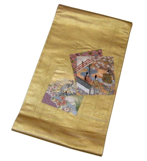 【特価品】【中古】中古美品 太鼓柄 蘇州刺繍 高級袋帯(正絹) 【特価品】【中古】中古美品 太鼓柄 蘇州刺繍 高級袋帯(正絹)