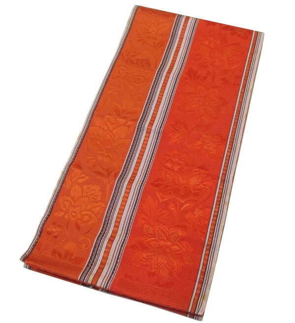 【中古】中古美品 半幅帯(正絹)