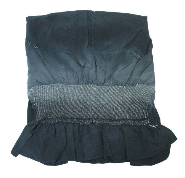 【中古】中古美品 端絞り兵児帯(正絹)