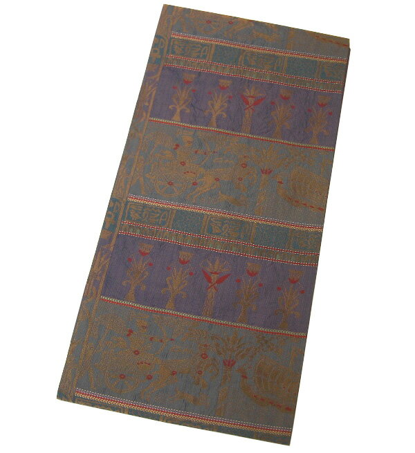 【中古】中古美品 九寸名古屋帯(正絹）