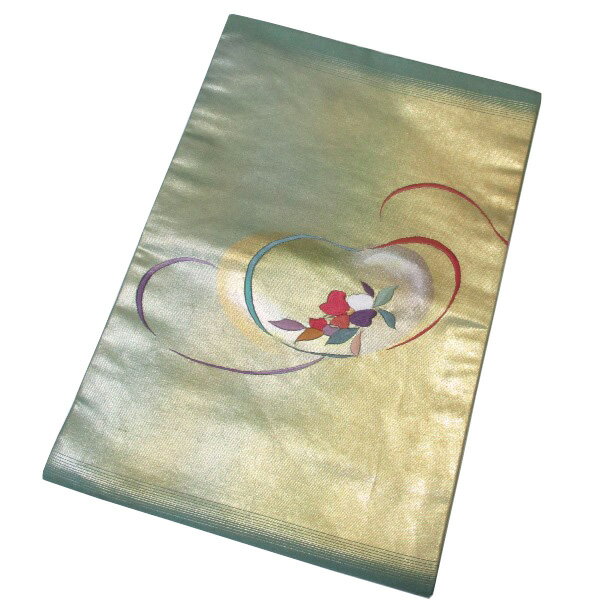 【中古】中古美品 九寸名古屋帯(正絹)
