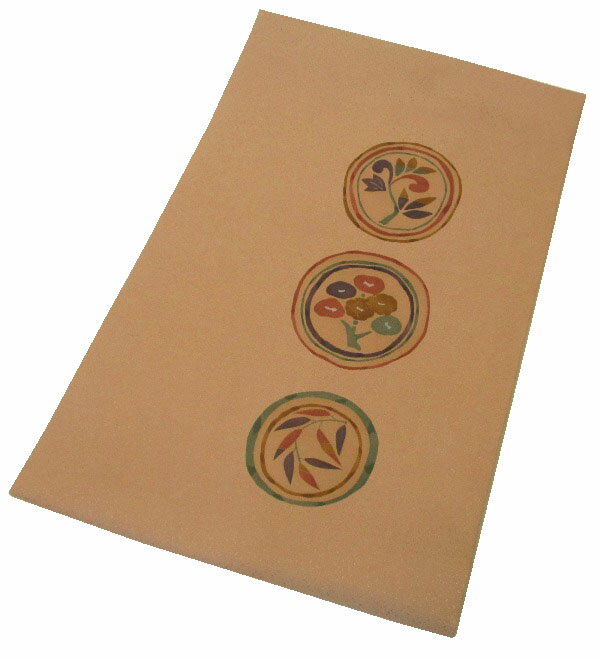 【中古】中古美品 九寸名古屋帯(正絹）