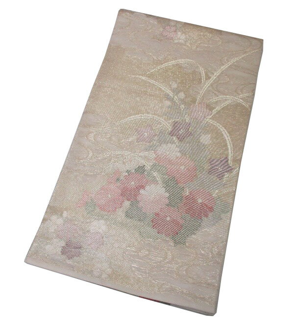 【中古】中古美品 夏物 六通柄 紗 袋帯(正絹)
