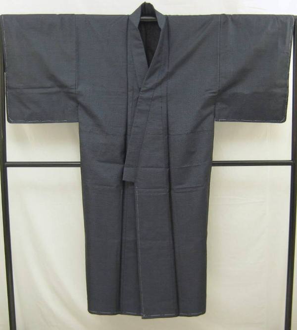 【中古】【新古品】訳あり 男物 本場大島紬 アンサンブル(正絹)