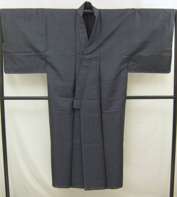 【中古】【新古品】訳あり 男物 本場大島紬 アンサンブル(正絹）