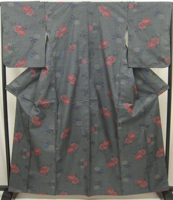 【中古】中古品 女袷 本場大島紬着物(正絹)(4)
