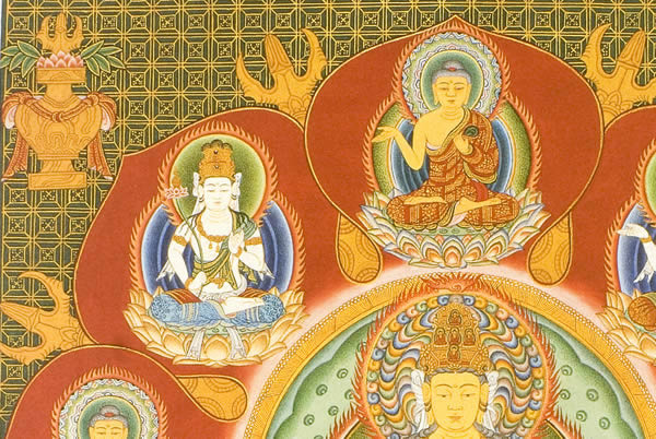仏画色紙 胎蔵界中台八葉院