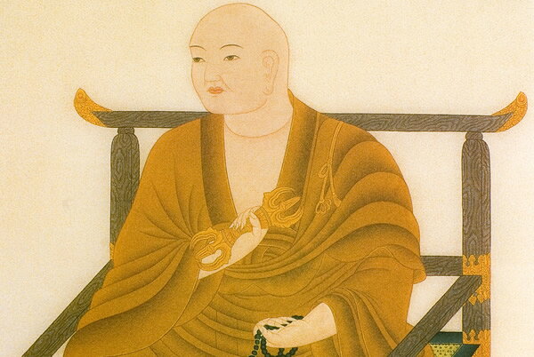 仏画色紙 弘法大師