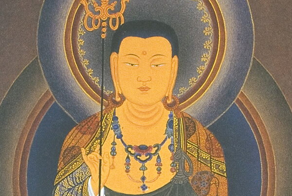 仏画色紙 地蔵菩薩