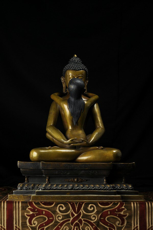 歓喜仏(ヤブユム)銅造 彫金仕上げの商品画像
