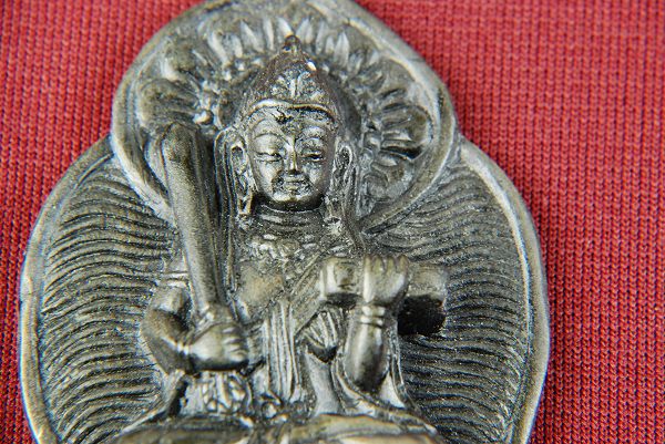 石仏 卯歳の守り本尊文殊菩薩（浮き彫り黒色）