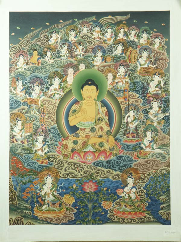 阿弥陀来迎図 肉筆 一点もののサムネイル