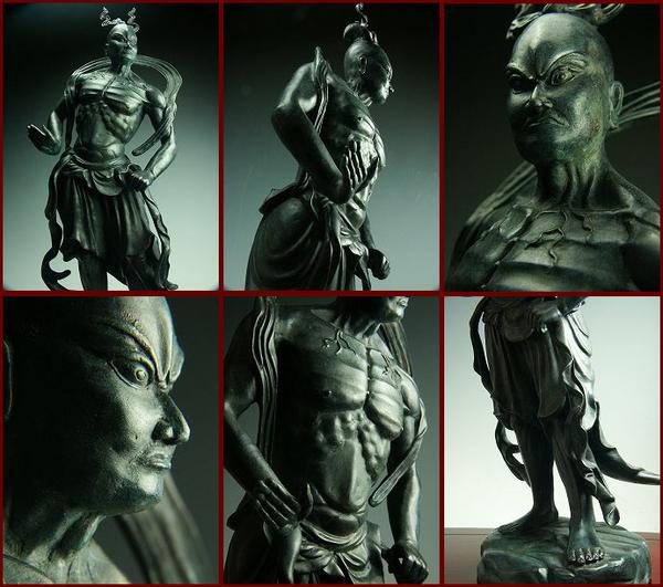 金剛力士像（仁王） 吽形 青銅古色仕上げ