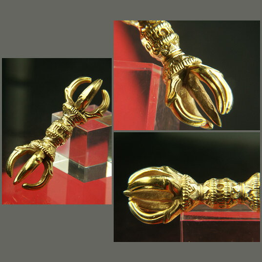 仏像仏画チベット美術卸の天竺堂の極小法具 五鈷杵｜アングル2