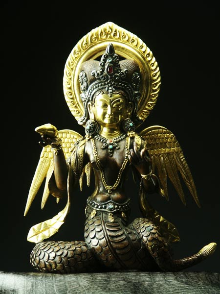 ナーガ（ナーギィ）　銅造彫金仕上げ　一点もののサムネイル