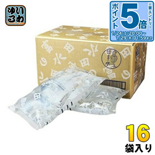 紀州 熊野の名水 富田の水 1.3L 16袋 (8袋入×2 まとめ買い) ミネラルウォーター 天然水