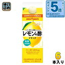 〔エントリーでポイント5倍!〕 ポッカサッポロ レモン果汁を発酵させて作ったレモンの酢 6倍希釈タイプ 500ml 紙パック 6本入 酢飲料 飲む酢 希釈タイプ