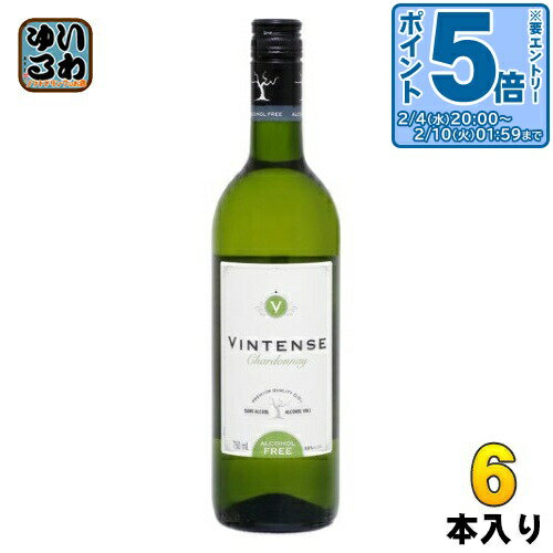 〔エントリーでポイント5倍！〕 湘南貿易 ヴィンテンス シャルドネ (白) 750ml 瓶 6本入 ノンアルコー..