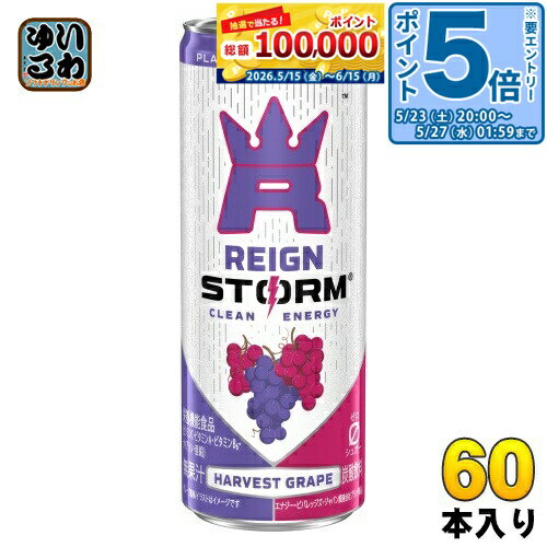 Other - 〔エントリーでポイント5倍！〕 アサヒ レインストーム ハーベストグレープ 250ml 缶 60本 (30本入×2 まとめ買い) 炭酸飲料 エナジードリンク 栄養機能食品 ゼロシュガー