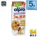 〔エントリーでポイント5倍!〕 ダノンジャパン アルプロ 3種の贅沢ミックス ミルクティー 250ml 紙パック 54本 (18本入×3 まとめ買い) オーツ麦飲料 オーツミルク 植物性ミルク alpro 栄養機能食品 紅茶