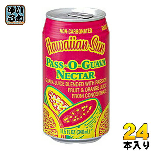 ハワイアンサン パス・オ・グアバネクター 340ml 缶 24本入 〔果汁飲料〕