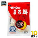 佐藤食品 サトウのまる餅 パリッとスリット 1kg袋 10袋入〔サトウ食品 パック 丸餅 お餅 もち サトウの切り餅 パリッとスリット　大容量タイプ〕