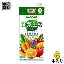 〔クーポン配布中〕カゴメ 野菜生活100 (3倍濃縮) 1L 紙パック 6本入(野菜ジュース)〔業務用 1食分の野菜 βカロテン 野菜果実ミックスジュース 3倍希釈 濃縮タイプ飲料 濃縮飲料 1000ml紙パック〕