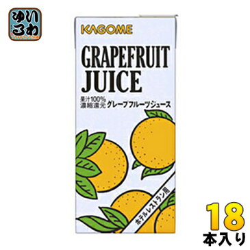 カゴメ グレープフルーツ 1L 紙パック 6本入×3 まとめ買い（ホテルレストラン用）〔KAGOME　ホテレス用　ホテル用　レストラン用　業務用　業務利用　大容量　1000ml　1リットル紙パック〕