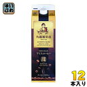 丸福珈琲店 昭和九年伝承アイスコーヒー 甘さひかえめ 1L 紙パック 12本 (6本入×2 まとめ買い)〔1000ml紙パック　紙パックコーヒー　砂糖入　加糖　業務利用　ESPRESSO COFFEE〕