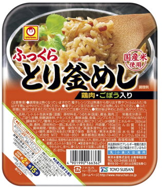 東洋水産 マルちゃん ふっくらとり釜めし 160g 20個 (10個入×2 まとめ買い)〔パックご飯 パックごはん インスタント レンジ まるちゃん 釜飯〕