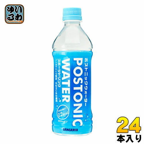 サンガリア ポストニックウォーター 500ml ペットボトル 24本入 〔スポーツドリンク スポドリ スポーツ飲料 水分補給 熱中症対策〕