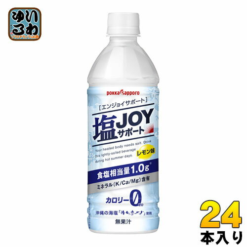 【処分：賞味期限(2021/03/21)】ポッカサッポロ 塩 JOY サポート 495ml ペットボトル 24本入〔訳あり 今だけ B級品 見切り品 お買い得 特価 ディスカウント 大処分〕