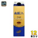 山本珈琲 南堀江 アイスコーヒー 低糖 1L 紙パック 12本 (6本入×2 まとめ買い)