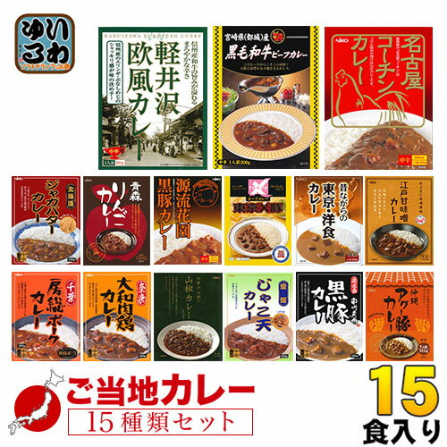 ご当地カレー 詰め合わせ 15種セット 〔レトルトカレー 全国 ご当地カレー カレーお試し 御当地 インスタントカレー インスタント食品 カレー詰め合わせ カレーセット カレーライス〕