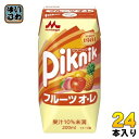 森永乳業 ピクニック フルーツオ・レ 200ml 紙パック 24本入