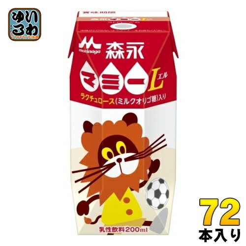 森永乳業 森永マミー L 200ml 紙パック 72本 (24本入×3 まとめ買い)