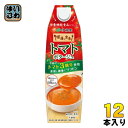 伊藤園 健康な食卓 トマトポタージュ 屋根型キャップ 1L 紙パック 12本 (6本入×2 まとめ買い)