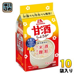 森永製菓 フリーズドライ 甘酒 しょうが 4食×10袋入