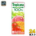 キリン トロピカーナ100 フルーツブレンド 250ml 紙パック 24本入 〔果汁飲料 ミックスジュース〕