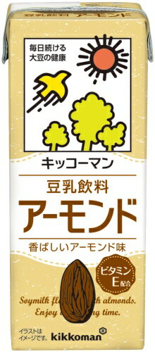 キッコーマン 豆乳飲料 アーモンド 200ml 紙パック 36本 (18本入×2 まとめ買い) イソフラボン 〔豆乳〕 2