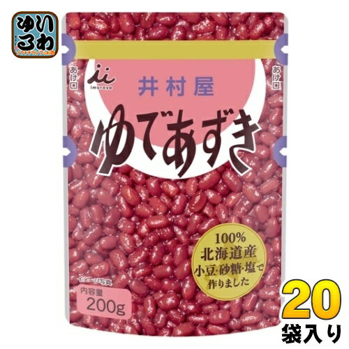 【一個あたり 243円（税込）】【賞味期間】製造後2年【商品説明】小豆・砂糖・塩、すべての使用原料を北海道産に限定したゆであずきです。【名称および品名】ゆであずき【エネルギー】100gあたり220kcal【栄養成分】たんぱく質 4.2g、脂質 0.4g、炭水化物 49.8g、ナトリウム 0.09g【原材料】砂糖(国内製造)、小豆、食塩【保存方法】常温【製造者、販売者、又は輸入者】井村屋株式会社【アレルギー特定原材料】なし【変更事項】ページリニューアル日：2022/09/01変更内容：原材料、栄養成分、規格、容量、パッケージ変更※北海道・沖縄県へのお届けは決済時に送料無料となっていても追加送料が必要です。(コカ・コーラ直送を除く)北海道1個口 715円（税込）、沖縄県1個口 2420円（税込）追加送料の詳細は注文確定メールにてご案内いたします。※本商品はご注文タイミングやご注文内容によっては、購入履歴からのご注文キャンセル、修正を受け付けることができない場合がございます。変更・修正ができない場合は、メール、お電話にてご連絡をお願い致します。送料無料 小豆 ぜんざい おはぎ おしるこ お汁粉 加糖 あずき 4901006310833