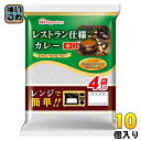 ＞ こちらの商品の単品・まとめ買いはこちら【一個あたり 459円（税込）】【賞味期間】製造後366日【商品説明】フルーツの旨味を加えたソースで野菜と牛肉をとろけるまで煮込みました。後を引く辛さと甘みのバランスがとれた本格的なカレーです。電子レンジで簡単に調理ができます。▼おいしさの秘密・こだわり・スパイシー＆フルーティー。・4袋入り。▼召し上がり方＜ご注意＞オーブン、オーブントースター、オート（自動）、業務用レンジ　使用不可です。(電子レンジ調理の場合（500W・600Wの場合）)1.外袋から内袋を取り出します。内袋の封は切らずにおもて面を上にして平らに広げて、レンジに入れて温めてください。調理中は内袋がふくらみ、蒸気口から蒸気が抜けます。＜1袋　500W：1分10秒、600W：1分＞2.やけどに注意して、内袋の指定位置[持つ]を持って、取り出してください。(ボイル調理の場合)●内袋のままたっぷりの熱湯で3分温めてください。温かいご飯にかけて召し上がりください。※本品製造工場では、えび、かにを使用した製品を生産しています。【名称および品名】カレー【エネルギー】1食あたり177kcal【栄養成分】たんぱく質 3.4g、脂質 8.5g、炭水化物 21.6g、食塩相当量 2.9g、ナトリウム 1125mg【原材料】小麦粉(国内製造)、じゃがいも、牛脂肪、砂糖、植物油、ソテーオニオン、チャツネ、食塩、トマトペースト、濃縮パインアップル果汁、濃縮りんご果汁、しょう油、カレー粉、果糖、クミン末、脱脂粉乳、ウコン末、牛肉、オニオン末、ビーフエキス調味料、カルダモン末、コリアンダー末、しょうが、黒こしょう末、酵母エキス、赤唐辛子末、卵白末/調味料(アミノ酸等)、カラメル色素、酸味料、(一部に卵・乳成分・小麦・牛肉・大豆・りんごを含む)【保存方法】常温【製造者、販売者、又は輸入者】日本ハム株式会社【アレルギー特定原材料】卵・乳成分・小麦・牛肉・大豆・りんご※北海道・沖縄県へのお届けは決済時に送料無料となっていても追加送料が必要です。(コカ・コーラ直送を除く)北海道1個口 715円（税込）、沖縄県1個口 2420円（税込）追加送料の詳細は注文確定メールにてご案内いたします。※本商品はご注文タイミングやご注文内容によっては、購入履歴からのご注文キャンセル、修正を受け付けることができない場合がございます。変更・修正ができない場合は、メール、お電話にてご連絡をお願い致します。送料無料 レトルトカレー インスタントカレー インスタント食品 レトルト食品 カレーライス 辛口 レンジ調理 レンジで簡単 4袋入り 4P スパイシー&フルーティー Nipponham 4902115302979