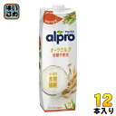 ダノンジャパン アルプロ たっぷり食物繊維 オーツミルク 砂糖不使用 1000ml 紙パック 12本 (6本入×2 まとめ買い) ビタミン カルシウム