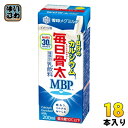 雪印メグミルク 毎日骨太MBP1本で1日分Ca 200ml 紙パック 18本入 乳飲料 〔チルド品 冷蔵品〕